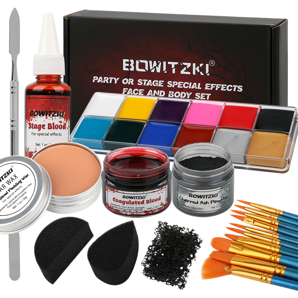 Bowitzki SFX Face Body Paint , - Body Paint Sfx avaliação e preço